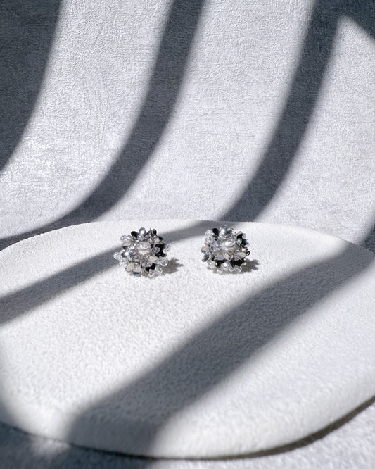 耳環｜Silver Bloom