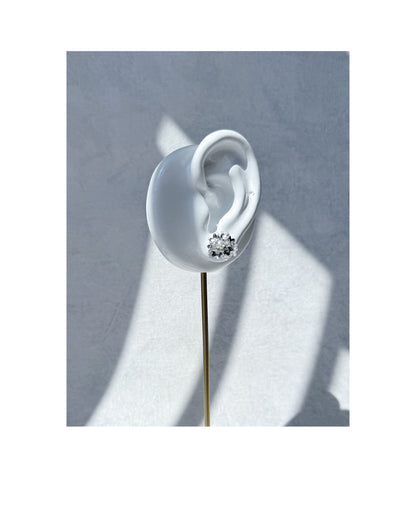耳環｜Silver Bloom