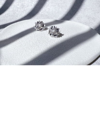 耳環｜Silver Bloom