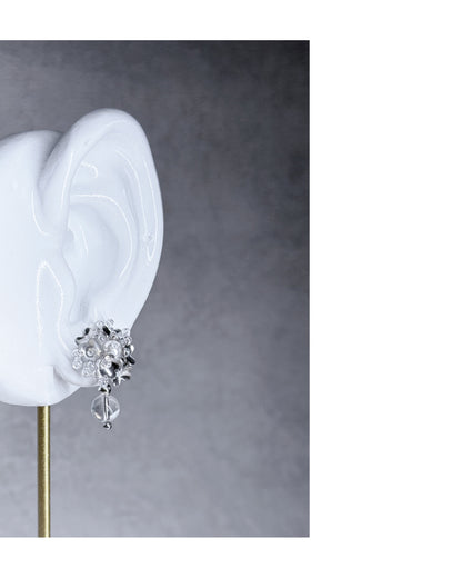 耳環｜Silver Bloom