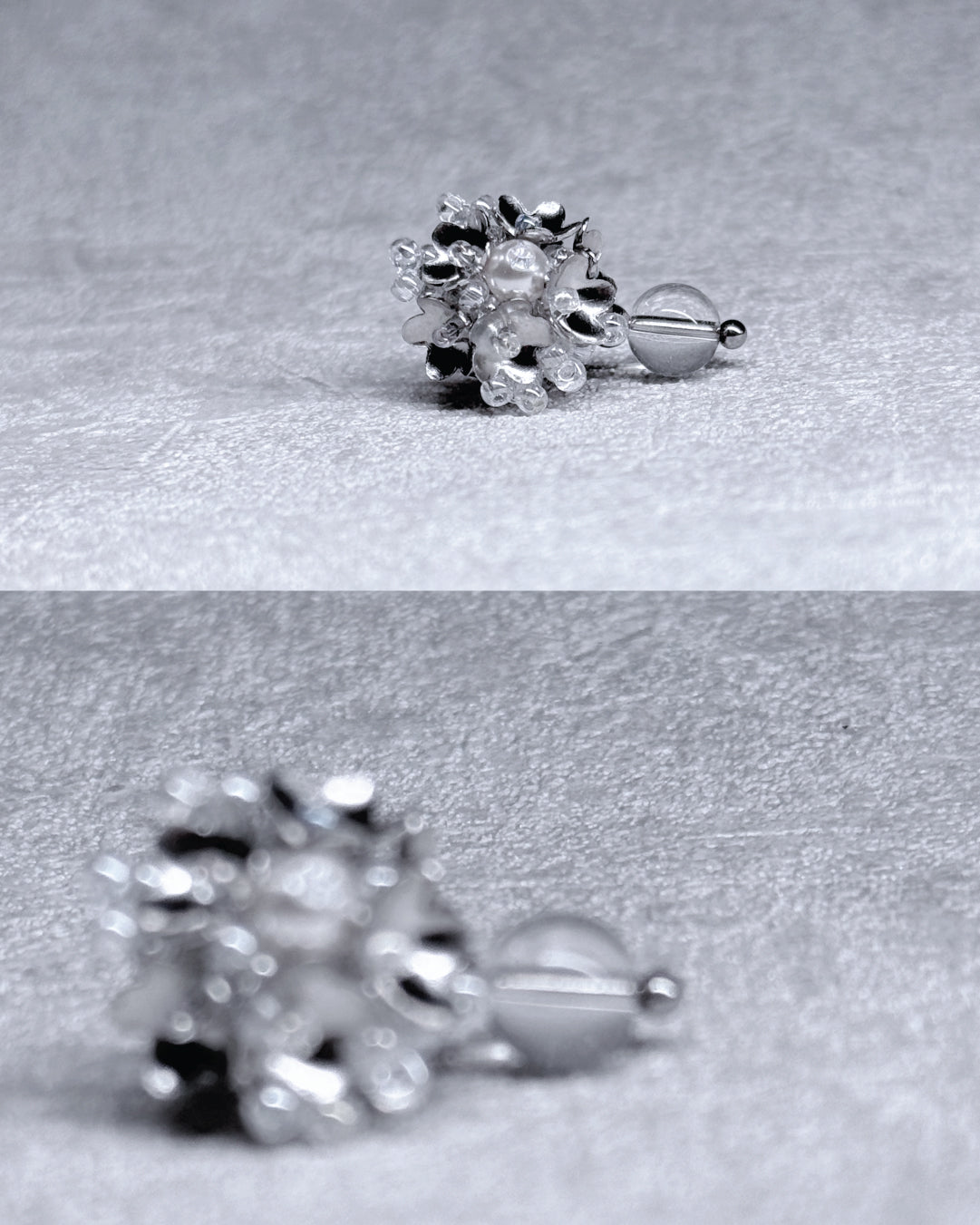 耳環｜Silver Bloom