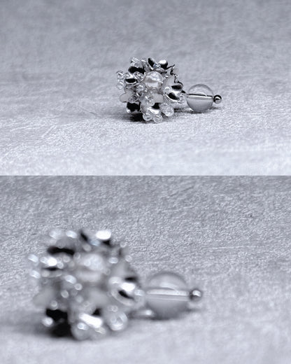 耳環｜Silver Bloom